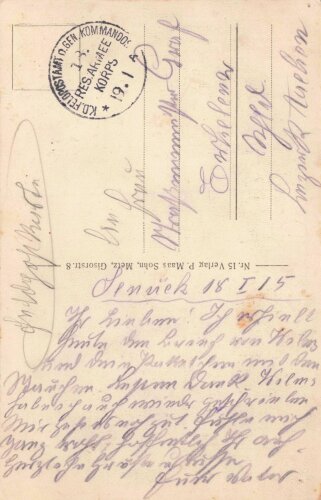 1. Weltkrieg, Ansichtskarte "Varennes"