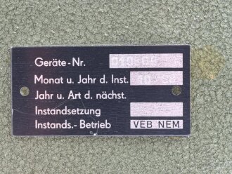 Nationale Volksarmee der DDR, Funkgerät R-107 aus der Zeit des kalten Krieg. Optisch gut, Funktion nicht geprüft
