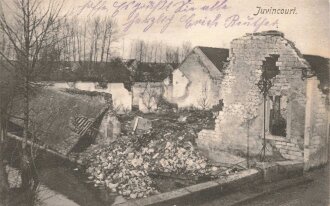 1. Weltkrieg, Ansichtskarte "Juvincourt"
