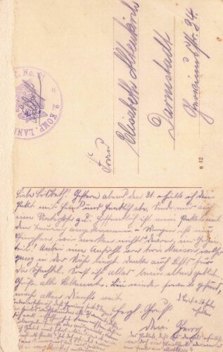 1. Weltkrieg, Ansichtskarte "Gruß vom...