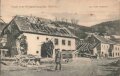 1. Weltkrieg, Ansichtskarte "Gruß vom Kriegsschauplatz 1914-15 - Les trois maisonst"