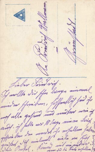 1. Weltkrieg, Ansichtskarte "Verwüstungen in...