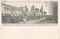 1. Weltkrieg, Ansichtskarte "Belgisches Kloster Messines nach mehrmonatlicher Beschiessung, 28. Februar 1915"
