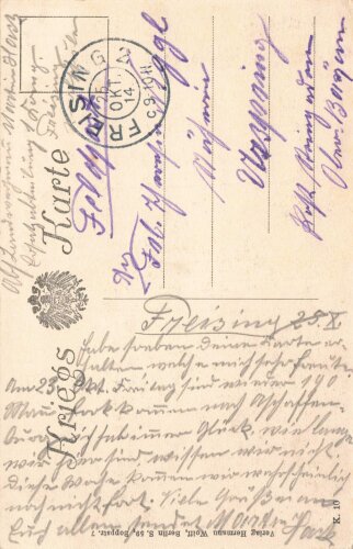 1. Weltkrieg, Ansichtskarte "Deutsches Heerlager vor...