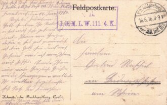 1. Weltkrieg, Ansichtskarte "Heldengräber auf...