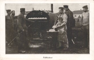 1. Weltkrieg, Ansichtskarte "Feldbäckerei"