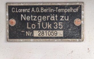 Kriegsmarine, Gehäuse " Netzgerät zu Lo 1...