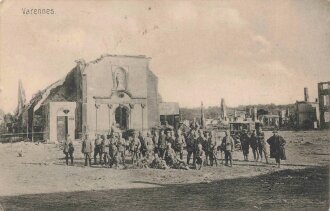 1. Weltkrieg, Ansichtskarte "Varennes"