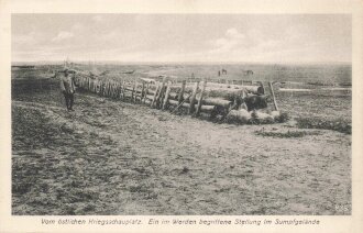 1. Weltkrieg, Ansichtskarte "Vom östlichen...