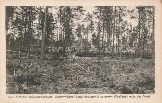 1. Weltkrieg, Ansichtskarte "Vom östlichen...