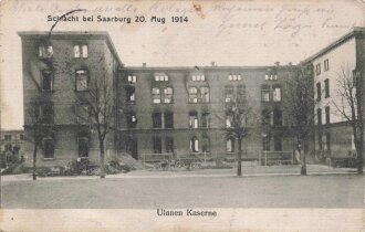1. Weltkrieg, Ansichtskarte "Ulanen Kaserne -...