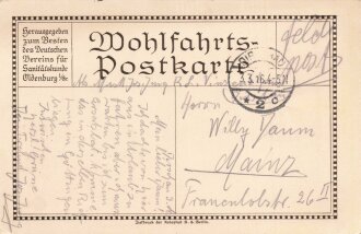 1. Weltkrieg, Ansichtskarte "Generalleutnant...