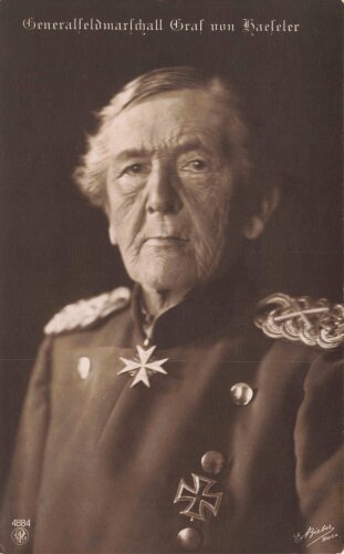1. Weltkrieg, Ansichtskarte "Generalfeldmarschall...