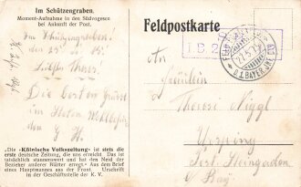 1. Weltkrieg, Ansichtskarte "Im...