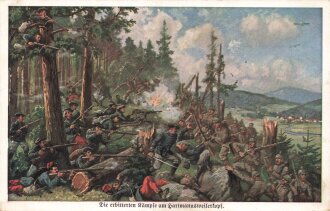 1. Weltkrieg, Ansichtskarte "Die erbitterten...