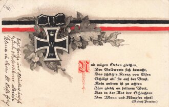 1. Weltkrieg, Ansichtskarte "Eisernes Kreuz"