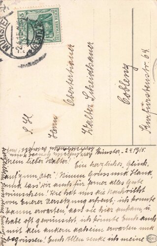 1. Weltkrieg, Ansichtskarte "Eisernes Kreuz"