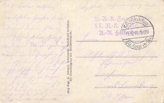 1. Weltkrieg, Ansichtskarte "Schlachtfeld in den...