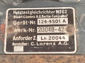 Luftwaffe, Gehäuse zum Netztastgleichrichter NTG2...