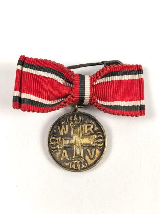 Preussen, Miniatur Rot Kreuz Medaille an Damenschleife....
