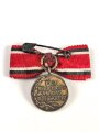 Preussen, Miniatur Rot Kreuz Medaille an Damenschleife. Durchmesser 16mm