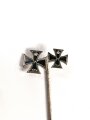 1.Weltkrieg, Miniatur 9mm 9mm Eisernes Kreuz 1. und 2. Klasse 1914. Emailliert, guter Zustand