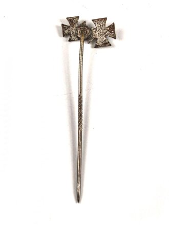 1.Weltkrieg, Miniatur 9mm Eisernes Kreuz 1. und 2. Klasse 1914. Emailliert, guter Zustand