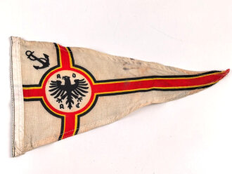 Fahrzeugwimpel ADAC , wohl Ausführung bis 1933. Maße 19,5 x 35cm