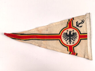 Fahrzeugwimpel ADAC , wohl Ausführung bis 1933. Maße 19,5 x 35cm