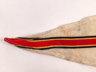 Fahrzeugwimpel ADAC , wohl Ausführung bis 1933. Maße 19,5 x 35cm