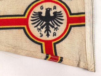 Fahrzeugwimpel ADAC , wohl Ausführung bis 1933. Maße 19,5 x 35cm