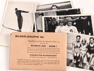 Olympia 1936 , Sammelbilderalbum Band I, Bilder Gruppe 53...