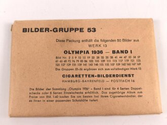 Olympia 1936 , Sammelbilderalbum Band I, Bilder Gruppe 53...
