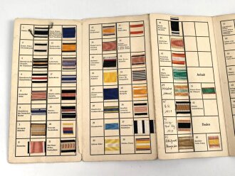Ordenbänder " Katalog" Otto Schickle Pforzheim, zusammengefaltet 10 x 20,5cm