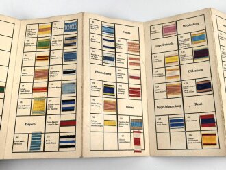 Ordenbänder " Katalog" Otto Schickle Pforzheim, zusammengefaltet 10 x 20,5cm