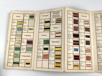Ordenbänder " Katalog" Otto Schickle Pforzheim, zusammengefaltet 10 x 20,5cm