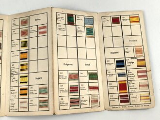 Ordenbänder " Katalog" Otto Schickle Pforzheim, zusammengefaltet 10 x 20,5cm