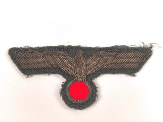 Küstenartillerie Kriegsmarine Brustadler, silbern handgestickt , für Küstenartilleriebeamte ?