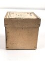 1.Weltkrieg, Feldpostpaket mit zu befüllender Metalldose. Maße des Karton 9 x 9 x 9cm