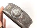 1.Weltkrieg, Feldpostpaket  mit zu befüllendem Flachmann aus Metall. Maße des Karton 4 x 10,5 x 10,5cm