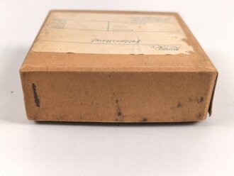 1.Weltkrieg, "Feldpostbrief" mit zu befüllendem Flachmann aus Metall. Maße des Karton 4 x 10,5 x 10,5cm