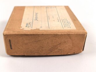 1.Weltkrieg, "Feldpostbrief" mit zu befüllendem Flachmann aus Metall. Maße des Karton 4 x 10,5 x 10,5cm