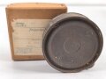 1.Weltkrieg, "Feldpostbrief" mit zu befüllendem Flachmann aus Metall. Maße des Karton 4 x 10,5 x 10,5cm