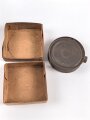 1.Weltkrieg, "Feldpostbrief" mit zu befüllendem Flachmann aus Metall. Maße des Karton 4 x 10,5 x 10,5cm