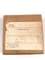 1.Weltkrieg, "Feldpostbrief" mit zu befüllendem Flachmann aus Metall. Maße des Karton 4 x 10,5 x 10,5cm