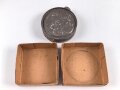 1.Weltkrieg, "Feldpostbrief" mit zu befüllendem Flachmann aus Metall. Maße des Karton 4 x 10,5 x 10,5cm