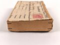 1.Weltkrieg, leerer "Feldposbrief", dieser gelaufen, Maße des Karton 14 x 8 x 2cm