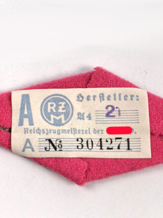 Ärmelraute rosa, mit RZM Etikett, leichter Mottenschaden