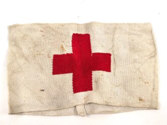 Rot Kreuz Armbinde für Angehörige der Wehrmacht. Ungereinigtes Stück