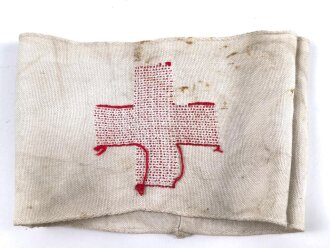 Rot Kreuz Armbinde für Angehörige der Wehrmacht. Ungereinigtes Stück